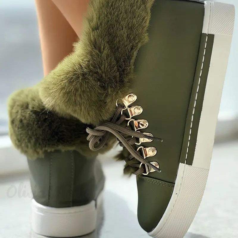 🔥Last Day 60% OFF - Plush Lined Concealed Wedge Snow Boots