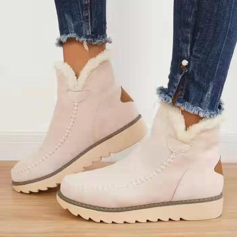 Winter women thick sole solid set foot warm booties