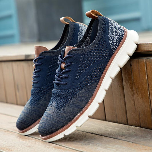 Men's Breathable Lightweight Mesh Casual Oxford Shoes