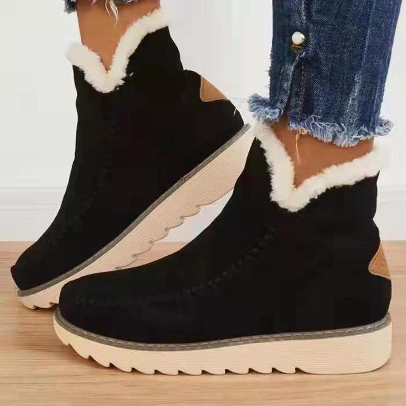 Winter women thick sole solid set foot warm booties