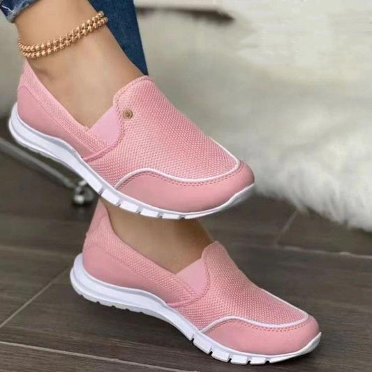 Slip on soft flat mesh casual sneakers